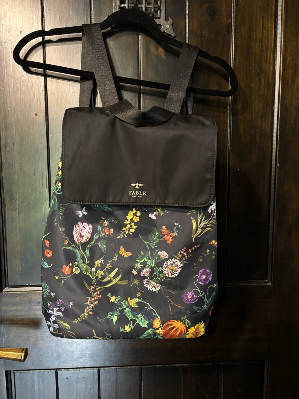 Fable  England backpack bag purse autumn pumpkin floral